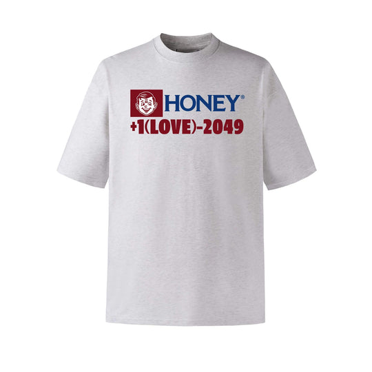 NOVACAM Love Hotline Graphic Print Short Sleeve Tee | Face 3 Face