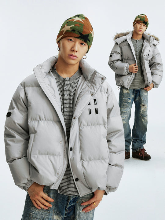 MEDM Detachable Fur Hooded Down Jacket | Face 3 Face
