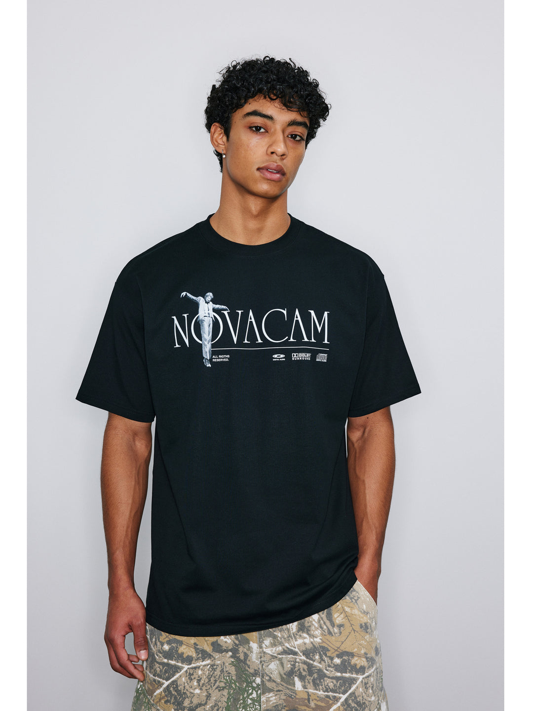 NOVACAM Letter Print Logo Tee | Face 3 Face