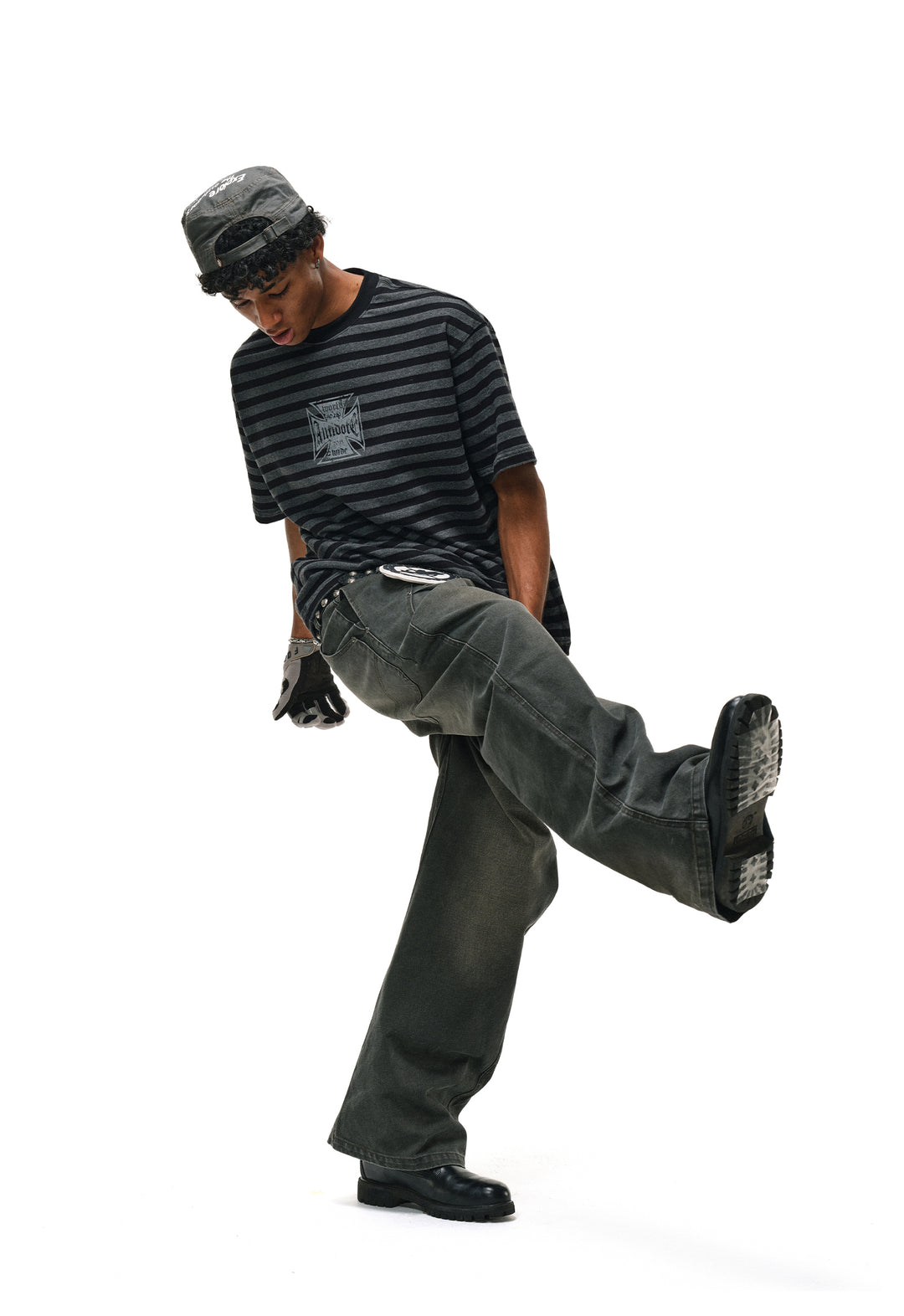 ANTIDOTE 3D Pleated Washed Work Pants | Face 3 Face