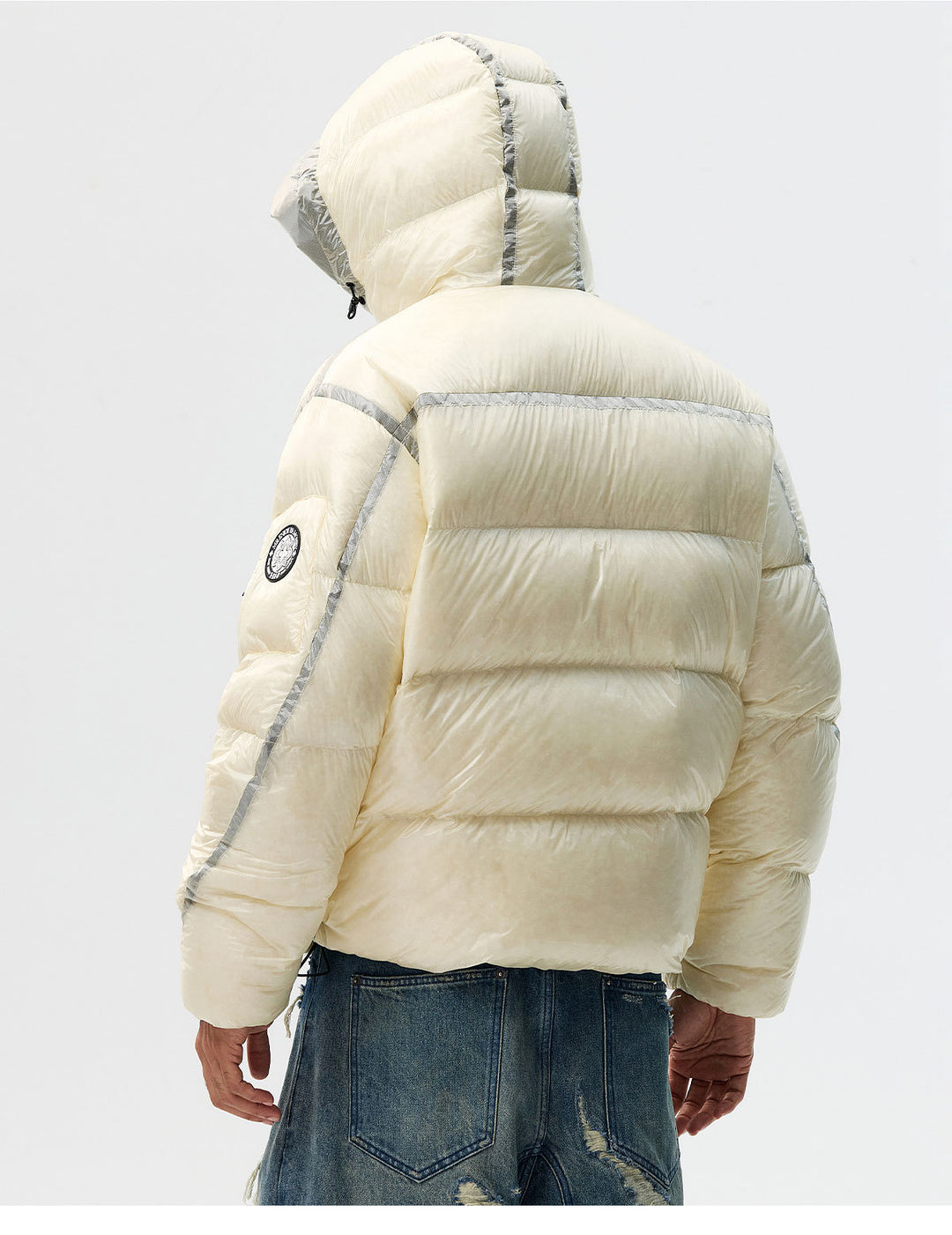 MEDM Hooded Sheer Down Jacket | Face 3 Face