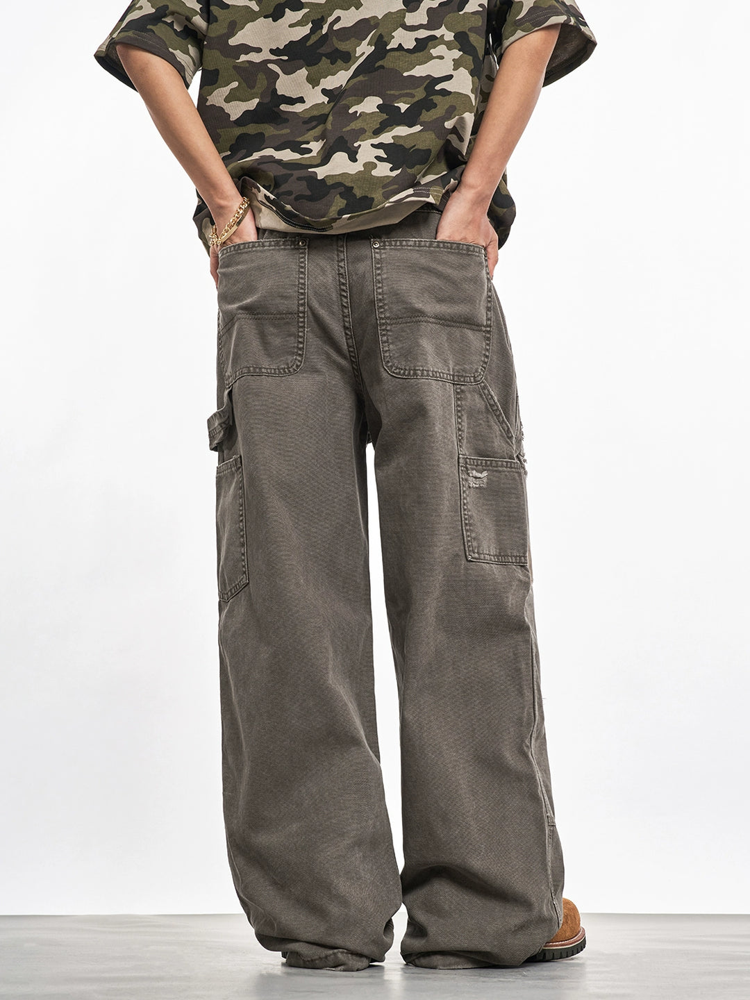 F3F Select Frayed Double Knee Work Painter Pants | Face 3 Face