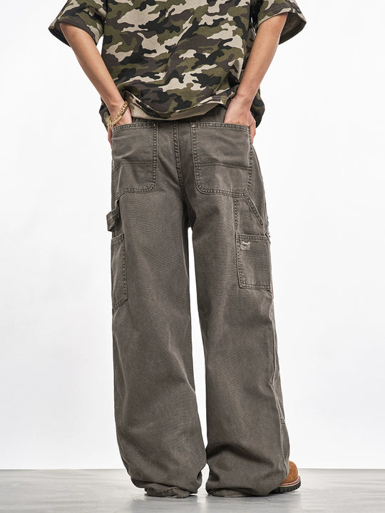 F3F Select Frayed Double Knee Work Painter Pants | Face 3 Face