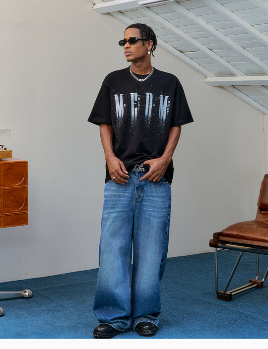 MEDM Rhinestone Flash Logo Tee | Face 3 Face