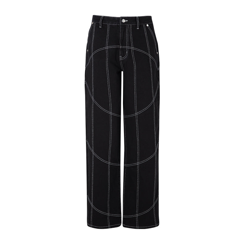 AFGK Stitching Denim Jeans