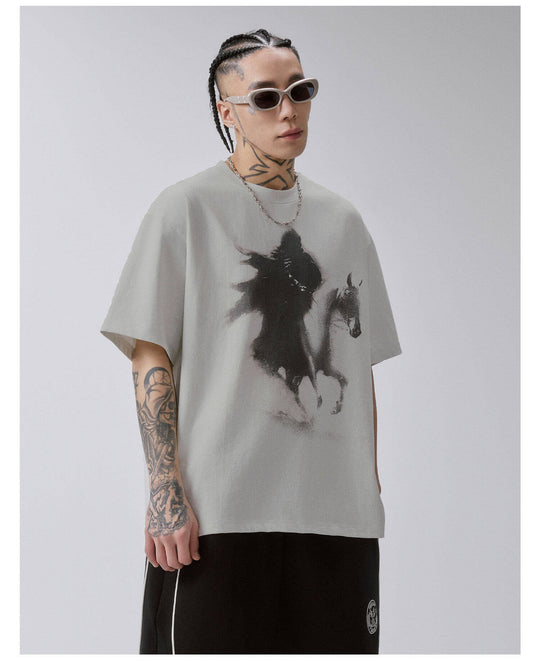 F2CE Phantom Rider Vintage Print Short Sleeve Tee | Face 3 Face