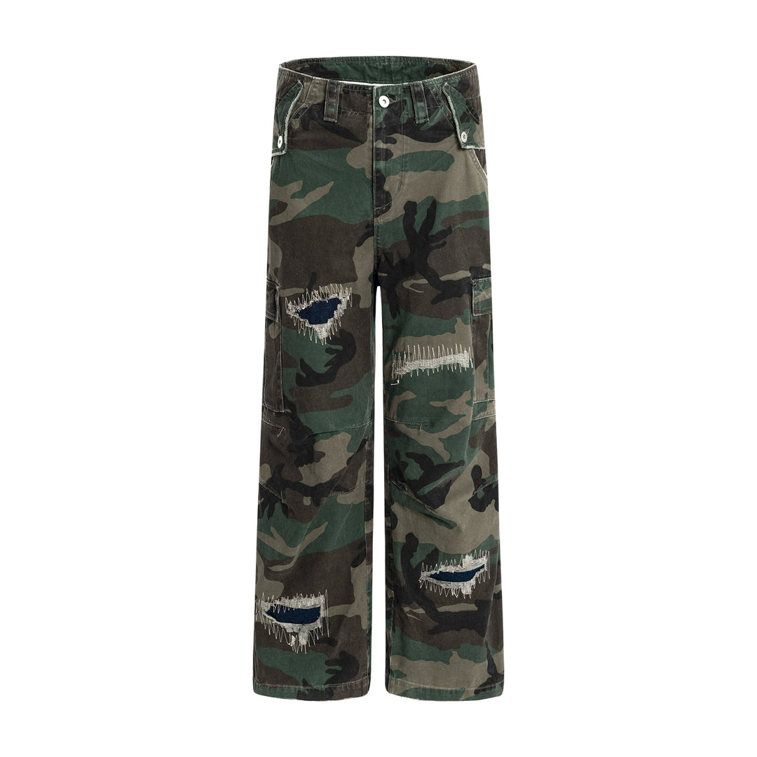F3F Select Embroidered Patch Camouflage Work Pants | Face 3 Face