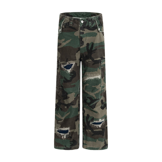 F3F Select Embroidered Patch Camouflage Work Pants | Face 3 Face