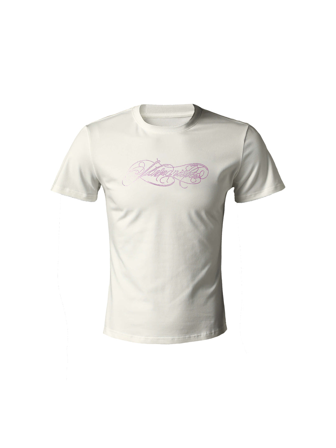 KARMANISTIC Rhinestone Logo Slim Fit Stretch Tee | Face 3 Face