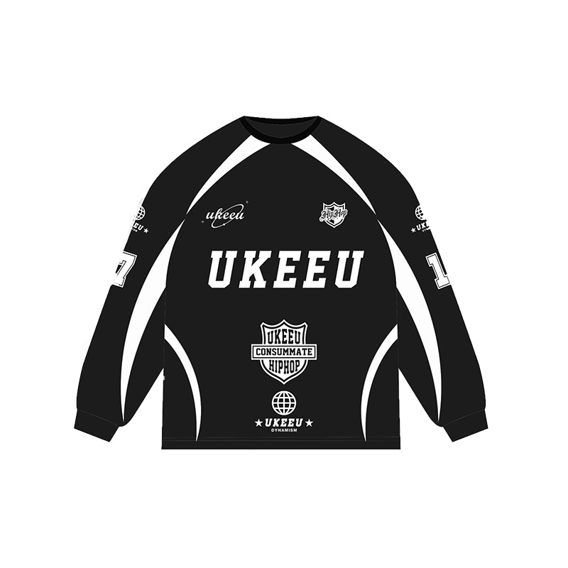 ukeeu Racing Print Long Sleeved Soccer Jersey | Face 3 Face