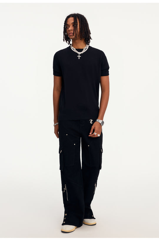 Small Town Kid Sweater Knit Tee | Face 3 Face