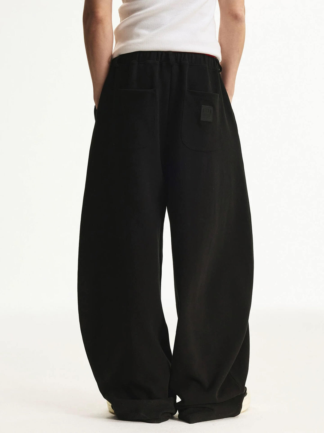MEDM Curved Metal Tag Baggy Sweatpants | Face 3 Face