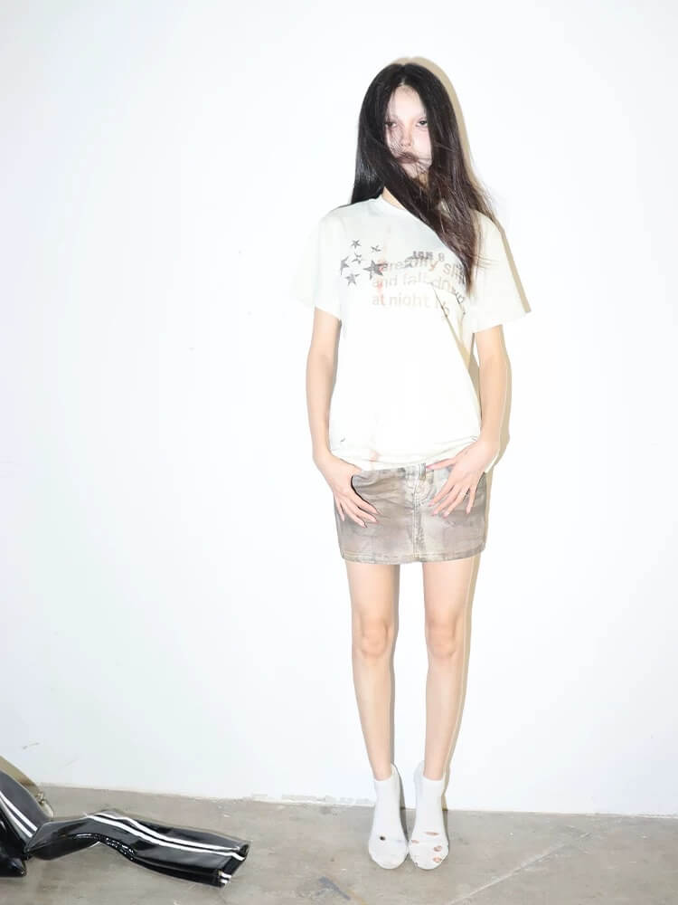 Night Lab Distorted Star Graphic Tee | Face 3 Face