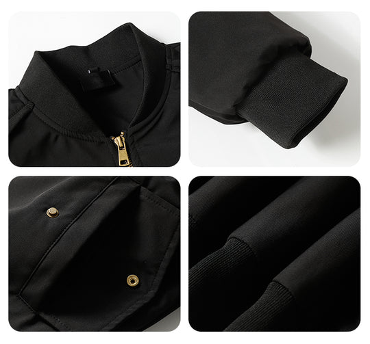 F3F Select Rib Knit Design MA-1 Bomber Flight Jacket | Face 3 Face