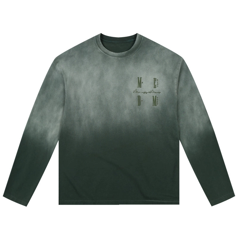 MEDM Gradient Washed Long Sleeve Tee | Face 3 Face
