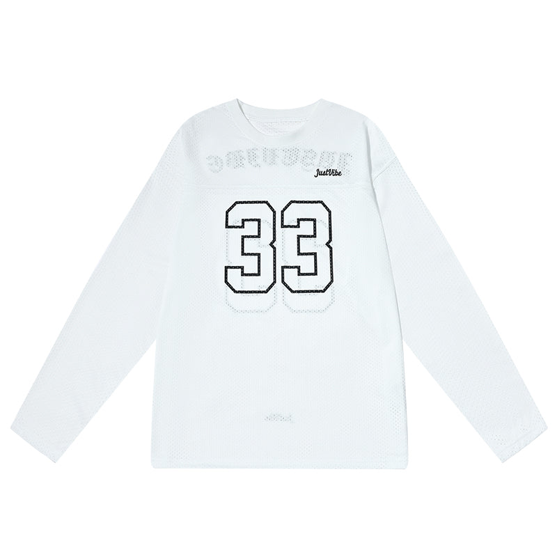 JUST VIBE 33 Numbering Printed Mesh Hockey Jersey | Face 3 Face