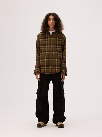 MHARF Classic Flannel Plaid Long Sleeve Shirt | Face 3 Face