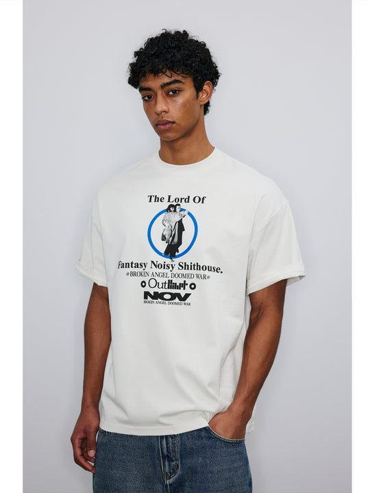 NOVACAM Fantasy Print Vintage Washed Tee | Face 3 Face