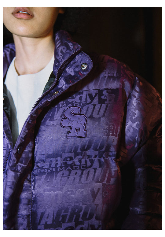 Remedy x STA STARMD SR 3D Logo Full Print Puffer Jacket | Face 3 Face