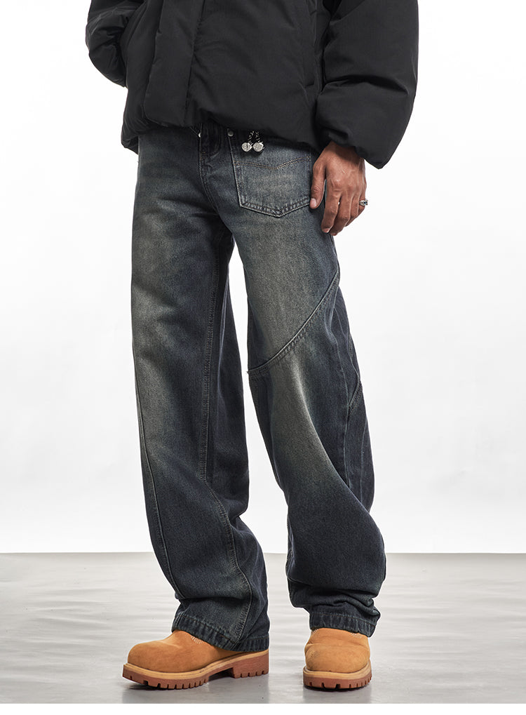 F3F Select Asymmetrical Stitch Pocket Design Jeans | Face 3 Face