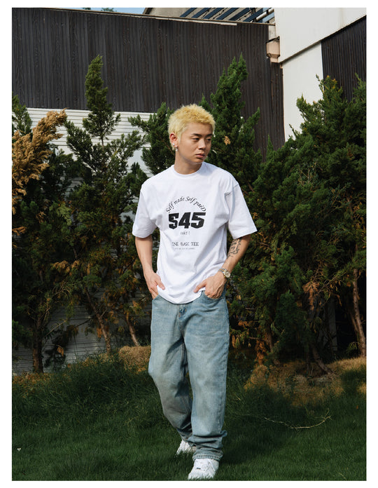 S45 Text Typography Basic Print Tee | Face 3 Face