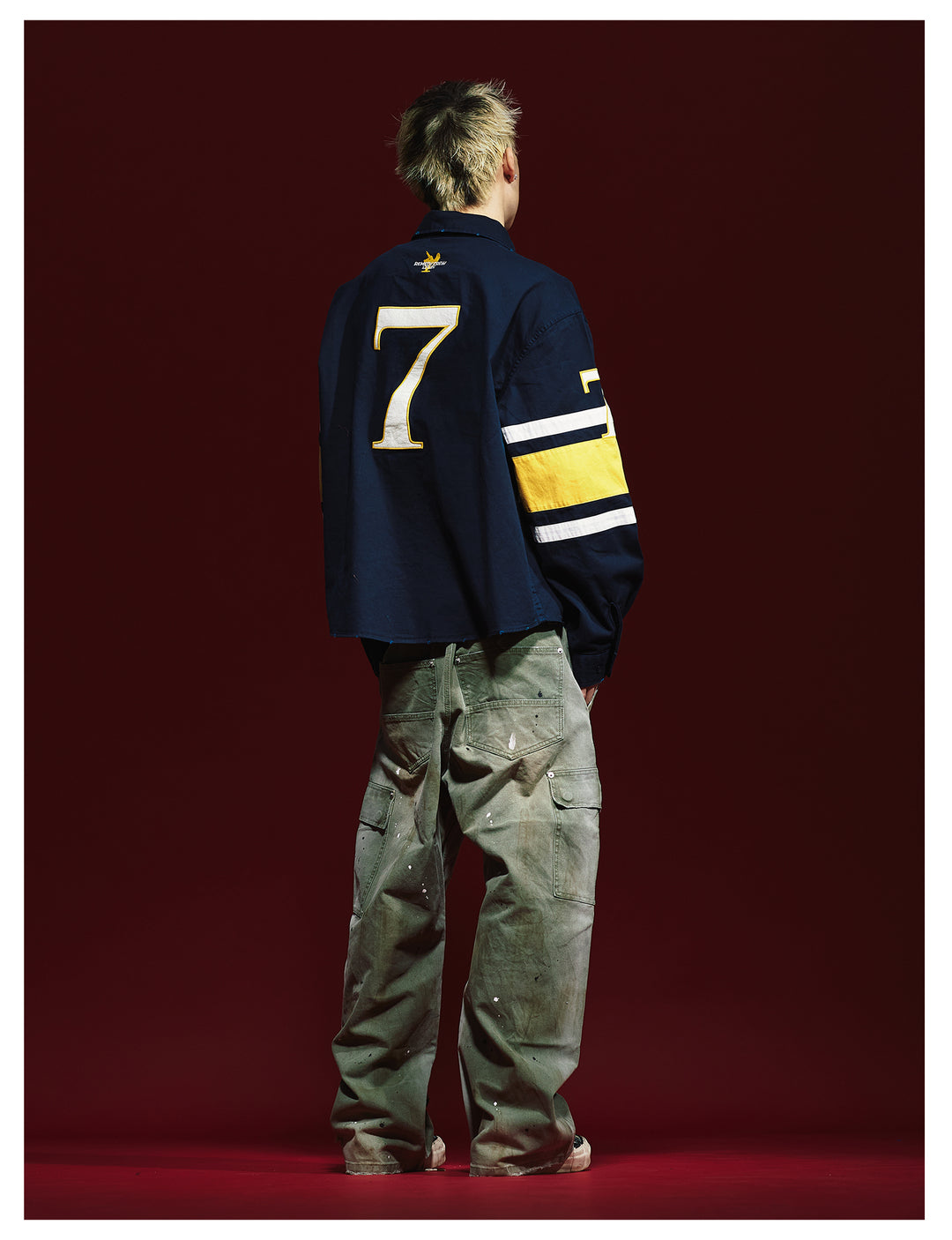 Remedy Washed Ink Splash Baggy Work Cargo Pants | Face 3 Face