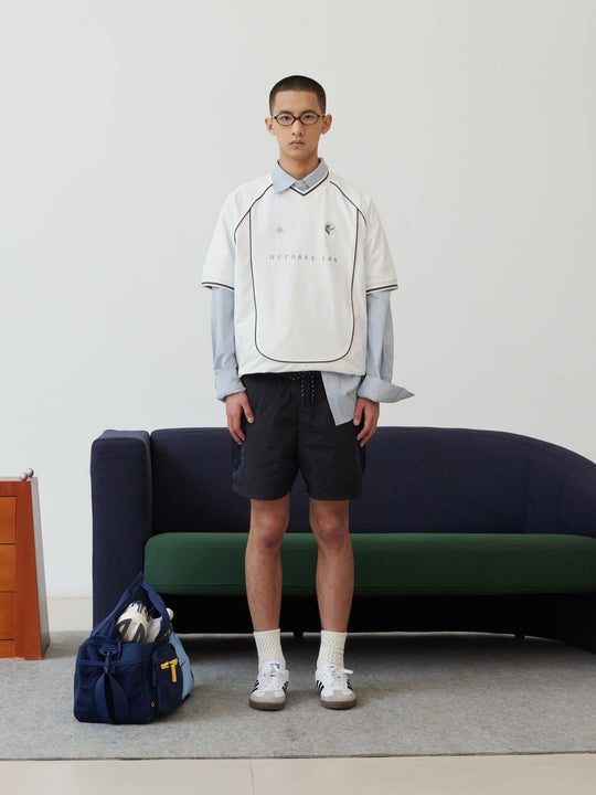 OCTOBEE LAB Patchwork Printed Soccer Jersey | Face 3 Face