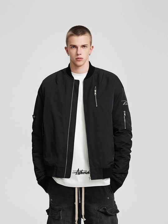 Achock Simple Logo Print Long Sleeve Tee | Face 3 Face