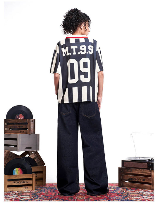 F3F Select Parody Striped Short Sleeve Soccer Jersey | Face 3 Face