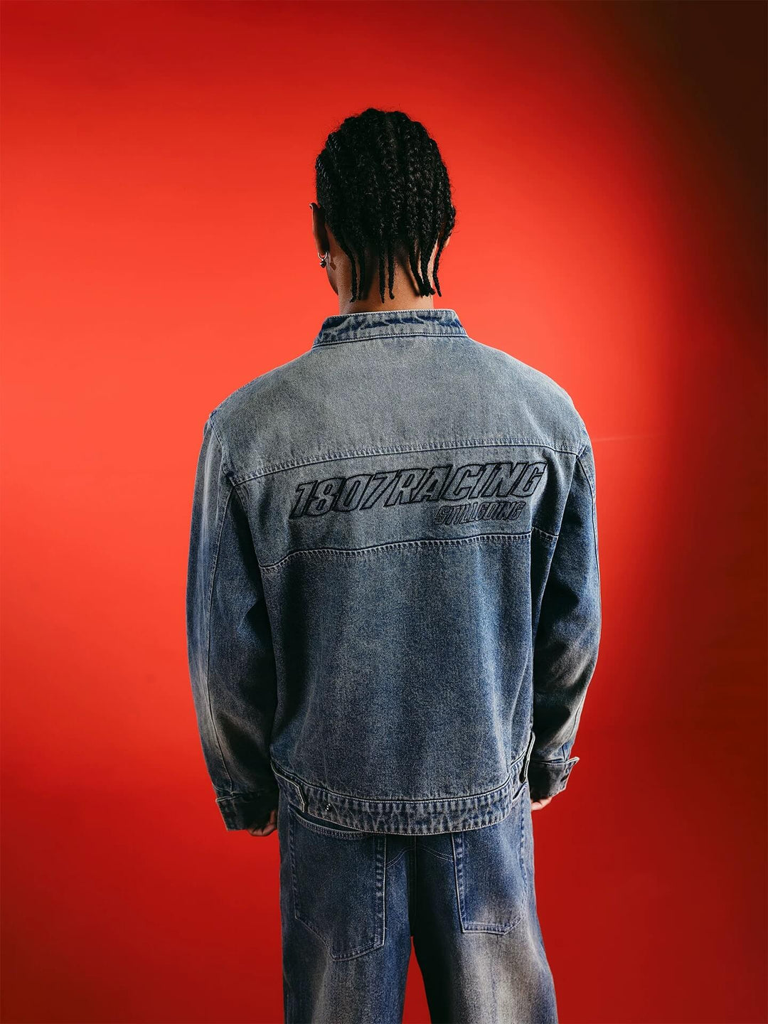 1807 Racing Washed Denim Jacket | Face 3 Face