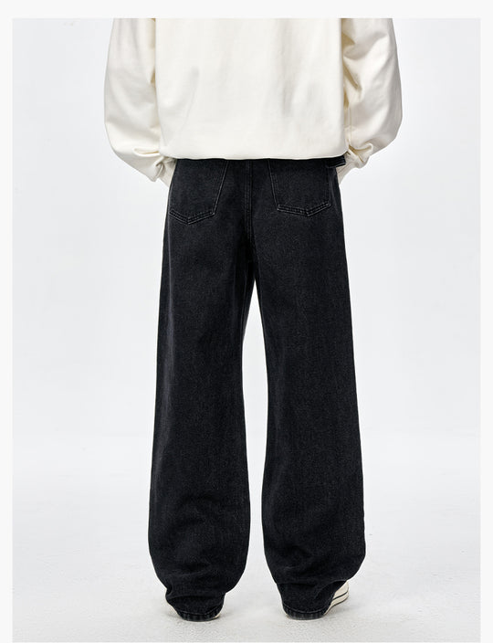 MEDM Horsehair Waist Tag Washed Jeans | Face 3 Face