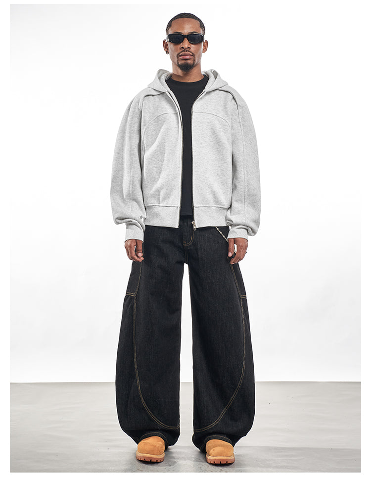 F3F Select Deconstructed Zip Up Hoodie | Face 3 Face