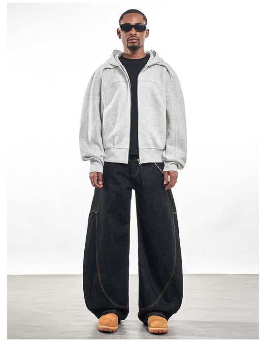 F3F Select Deconstructed Zip Up Hoodie | Face 3 Face