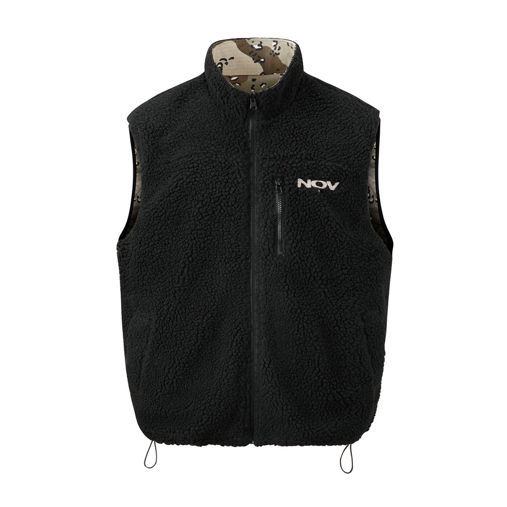 NOVACAM Camouflage Fleece Reversible Vest | Face 3 Face