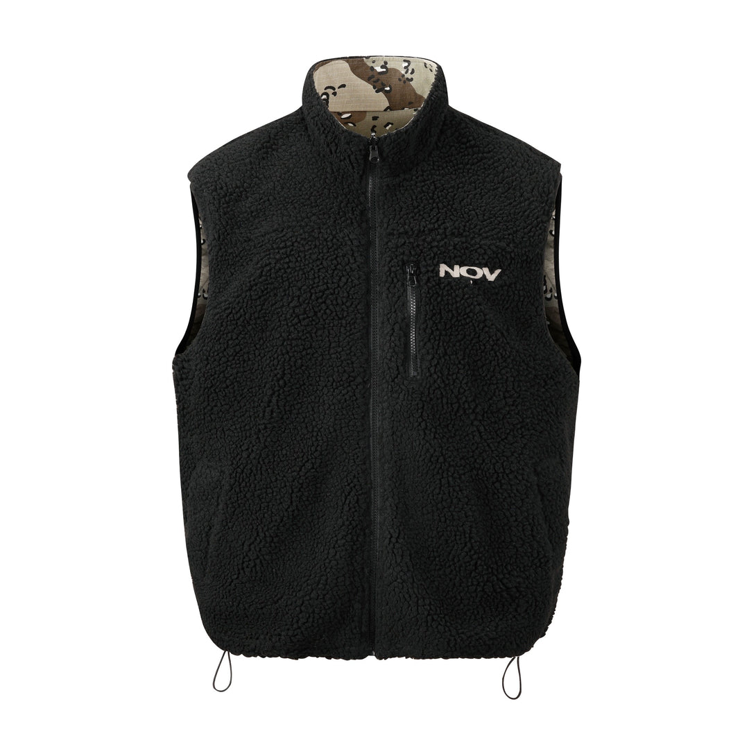NOVACAM Camouflage Fleece Reversible Vest | Face 3 Face