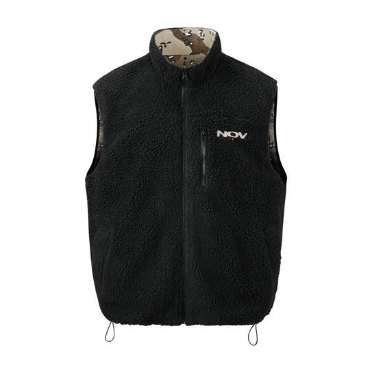 NOVACAM Camouflage Fleece Reversible Vest | Face 3 Face