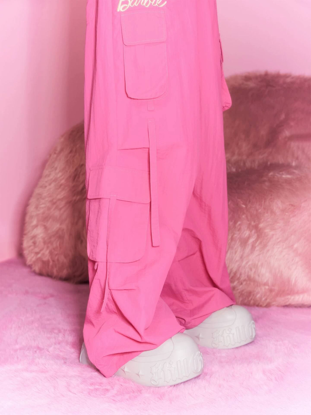 1807 Barbie Collaboration Embroidered Cargo Harem Pants | Face 3 Face