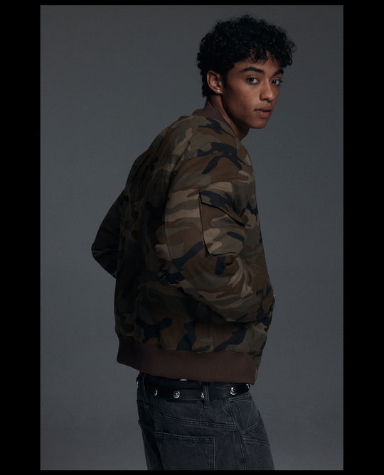 NOVACAM Camouflage MA-1 Military Jacket | Face 3 Face