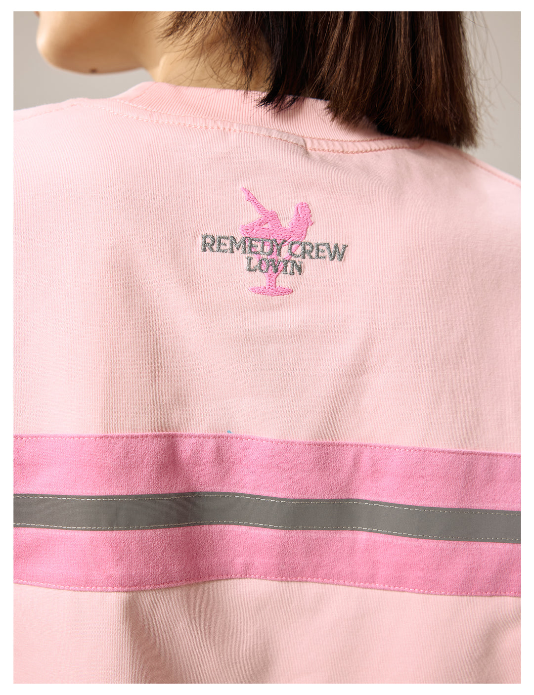 Remedy Cocktail Glass Girl Embroidered Tee | Face 3 Face