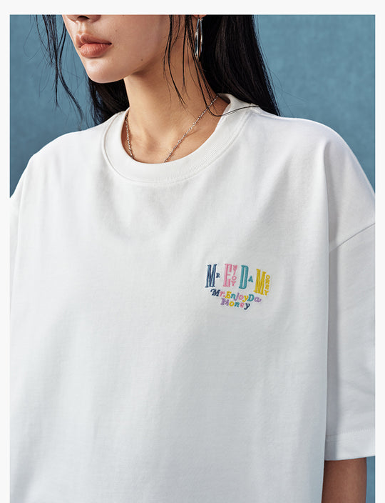 MEDM Mini Logo Embroidered Tee | Face 3 Face