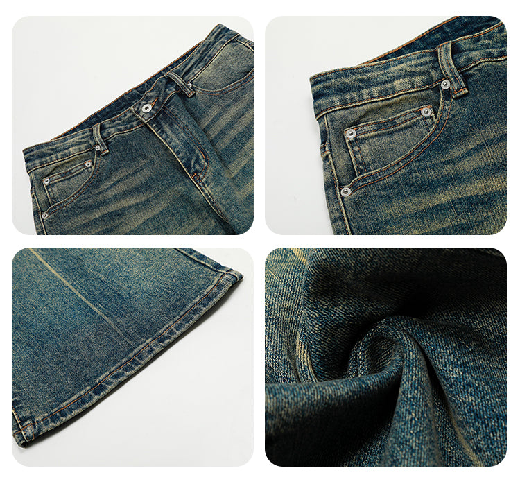 F3F Select Cat Whisker Washed Micro Flare Jeans | Face 3 Face