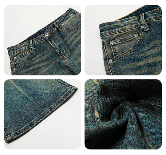 F3F Select Cat Whisker Washed Micro Flare Jeans | Face 3 Face