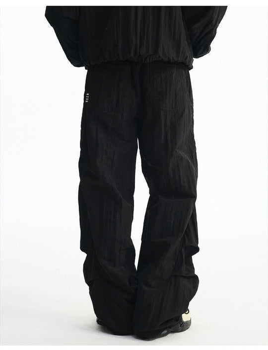 MEDM Sheen Texture Lightweight Utility Track Pants | Face 3 Face