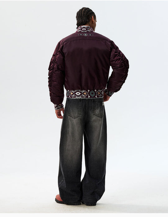 MEDM Ethnic Trim MA-1 Bomber Jacket | Face 3 Face