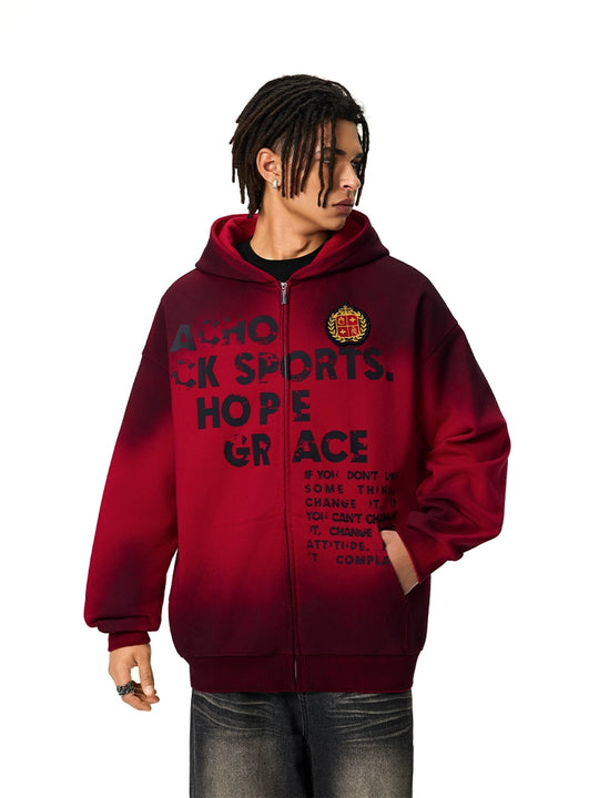 Achock Gradation Zip Up Hoodie | Face 3 Face