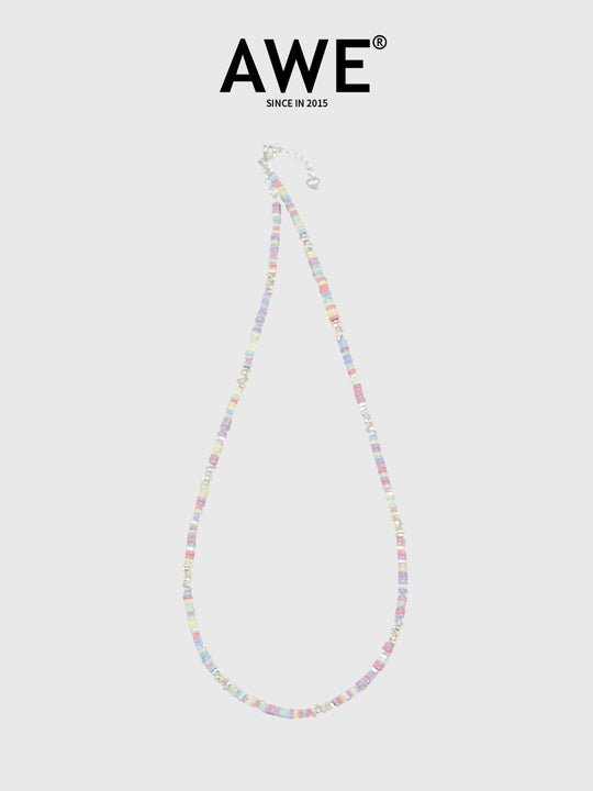 AWE Coral Sea Colorful Enamel Beads Necklace | Face 3 Face