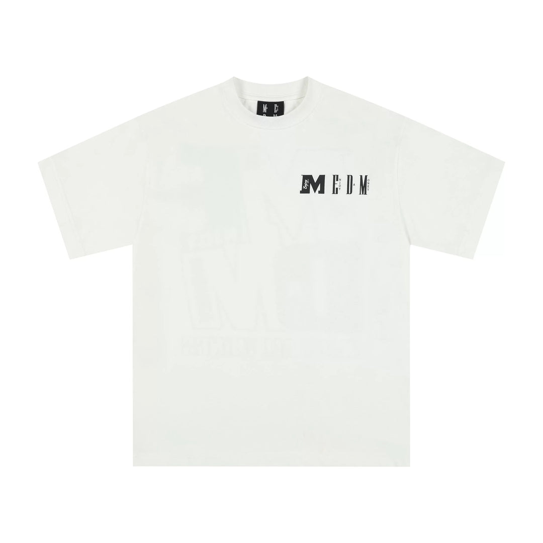 MEDM Colorblock Logo Print Tee | Face 3 Face