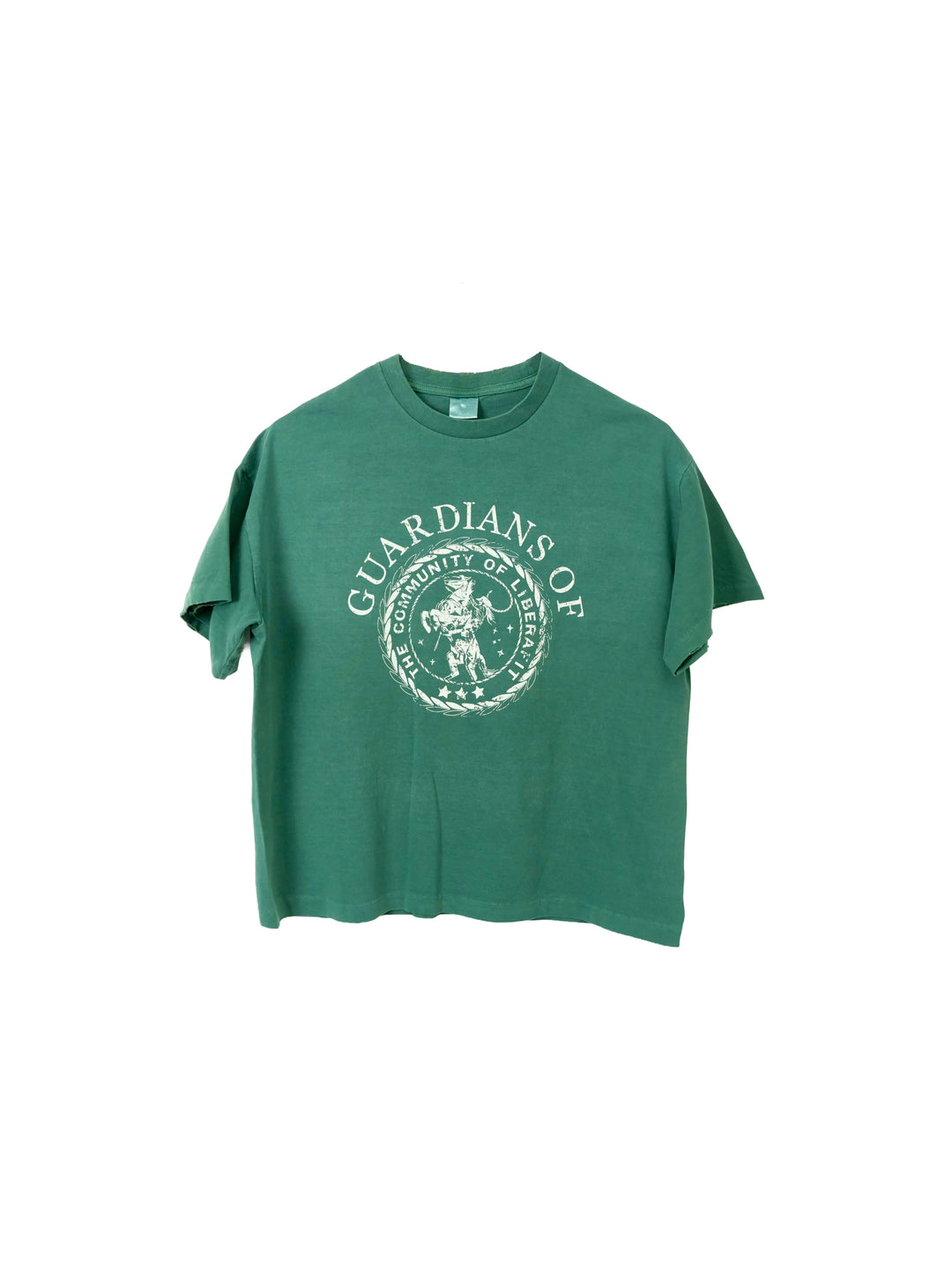 LIBERAFIT Badge Graphic Garment Dyed Vintage Tee | Face 3 Face