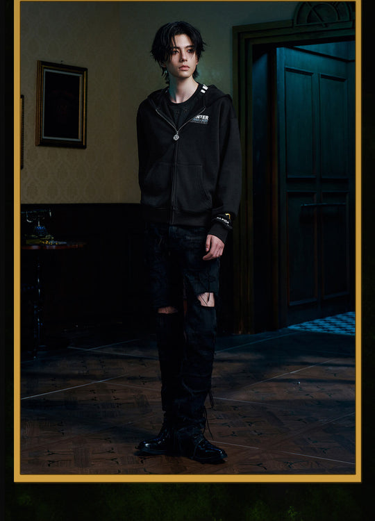 MEDM × HUNTER×HUNTER Phantom Troupe Spider Patch Zip Up Hoodie | Face 3 Face