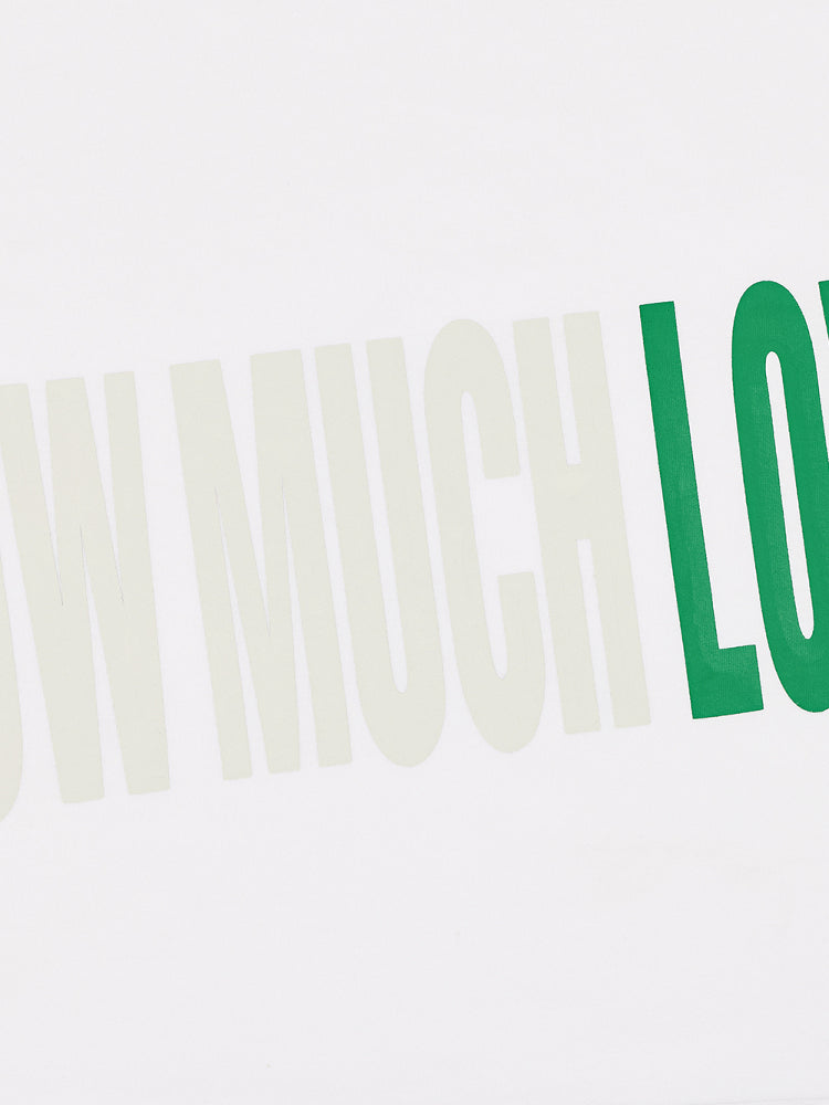 MHARF SHOW MUCH LOVE Barcode Print Tee | Face 3 Face